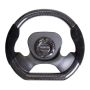 NRG Carbon Fiber Steering Wheel (320mm) CF Center Plate & Two-Tone Carbon w/Suede Trim Handles