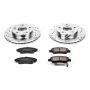 PowerStop K5400 Z23 Daily Driver Carbon-Fiber Ceramic Brake Pad and Drilled & Slotted Rotor Kit