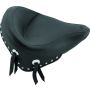Mustang Motorcycle 75506 Mustang 84-06 Harley Standard Rear Tire Wide Touring Solo Seat w/Studs - Black