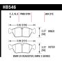 Hawk Performance HB546F.654 HPS Disc Brake Pad
