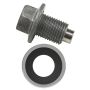 Derale 14000 Magnetic Transmission Pan Drain Plug Kit, 1/2