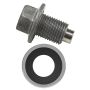 Derale 14000 Magnetic Transmission Pan Drain Plug Kit, 1/2