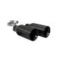 Corsa Performance 14051GNM Single (Qty 2) 5.0in. Straight Cut Gunmetal PVD Tip Kit (Clamps Included)