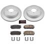 PowerStop CRK2092 Genuine Geomet Coated Rotor and Low-Dust Ceramic Brake Pad Kit