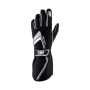 OMP RACING, INC. OMPIB0-0772-A01-071-M Tecnica Gloves Black And White Medium