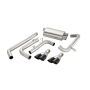 Corsa Performance 14143BLK 3.0in. Cat-Back Dual Rear Exit with Twin 3.5in. Black PVD Pro-Series Tips