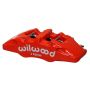 Wilwood 120-13436-RD Caliper-Forged Dynapro 6 5.25in Mount-Red-R/H 1.62/1.12/1.12in Pistons 1.10in Disc
