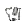 Corsa Performance 14246BLK 3.0in. Cat-Back Single Side Exit with Twin 4.0in. Black PVD Pro-Series Tips