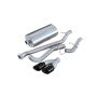 Corsa Performance 14250BLK 3.0in. Cat-Back Single Side Exit with Twin 4.0in. Black PVD Pro-Series Tips