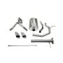 Corsa Performance 14254 3.0in. Cat-Back Dual Rear Exit with Single 4.0in. Polished Pro-Series Tips