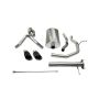 Corsa Performance 14254BLK 3.0in. Cat-Back Dual Rear Exit with Single 4.0in. Black PVD Pro-Series Tips