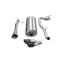 Corsa Performance 14298BLK 3.0in. Cat-Back Single Side Exit with Twin 4.0in. Black PVD Pro-Series Tips