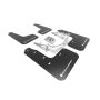 Rally Armor MF71-UR-BLK/WH Black Mud Flap/White Logo