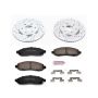 PowerStop K4611 Z23 Daily Driver Carbon-Fiber Ceramic Brake Pad and Drilled & Slotted Rotor Kit