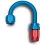 Russell Performance -8 AN Red/Blue 180 Degree Full Flow Swivel Hose End (With 1-1/4in Radius)