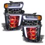 Oracle Lighting 1453-334 2020-2021 Silverado HD 2500/3500 ColorSHIFT(tm) RGB Headlight Demon Eye Kit
