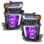 Oracle Lighting 1453-334 2020-2021 Silverado HD 2500/3500 ColorSHIFT(tm) RGB Headlight Demon Eye Kit