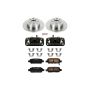 PowerStop KCOE098 OE Stock Replacement Low-Dust Ceramic Brake Pad, Rotor and Caliper Kit