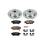 PowerStop KOE4604 OE Stock Replacement Low-Dust Ceramic Brake Pad and Rotor Kit