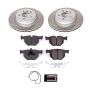 PowerStop SC045 Semi-Coated Rotor and Low-Dust Ceramic Brake Pad Kit