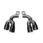 Corsa Performance 14774BLK Twin 4.0in. Black PVD Pro-Series Tip Kit (Clamps Included)
