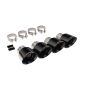 Corsa Performance 14778BLK Tip Kit Exit with Quad 4.5in. Polished Pro-Series Tips