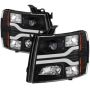 SPYDER 5083609 Projector Headlights - Version 3 - LED DRL - Black