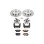 PowerStop KCOE7753 OE Stock Replacement Low-Dust Ceramic Brake Pad, Rotor and Caliper Kit