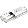 MagnaFlow Exhaust Products 14816 Straight-Through Performance Muffler; 2.25/3.5in. Center/Dual; 5x14x8 Body