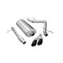 Corsa Performance 14900BLK 3.0in. Cat-Back Single Side Exit with Twin 4.0in. Black PVD Pro-Series Tips
