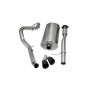 Corsa Performance 14914BLK 3.0in. Cat-Back Single Side Exit with Twin 4.0in. Black PVD Pro-Series Tips