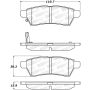 StopTech 05-18 Nissan Frontier Street Performance Rear Brake Pads