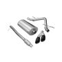 Corsa Performance 14925BLK 3.0in. Cat-Back Single Side Exit with Twin 4.0in. Black PVD Pro-Series Tips
