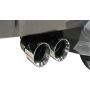 Corsa Performance 14925 3.0in. Cat-Back Single Side Exit with Twin 4.0in. Polished Pro-Series Tips