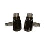 Corsa Performance 14977BLK Single 4.0in. Black PVD Pro-Series Tip Kit (Clamps Included)