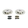 PowerStop KOE4569 OE Stock Replacement Low-Dust Ceramic Brake Pad and Rotor Kit