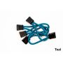 Fishbone Offroad FB51279-3 Zipper Pulls (Teal) FB51279-3
