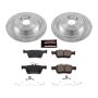 PowerStop K7723 Z23 Daily Driver Carbon-Fiber Ceramic Brake Pad and Drilled & Slotted Rotor Kit