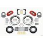 Wilwood 140-13304-DR Narrow Superlite 4R Front Hat Kit 12.88in Drill Red 66-75 Ford Bronco Dana 30/44 w/Lines