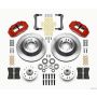 Wilwood 140-12278-R Narrow Superlite 6R Front Hub & 1PC Rtr Kit 12.88in-Red 70-78 Camaro