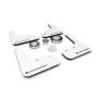 Rally Armor MF72-UR-WH/BLK White Mud Flap/Black Logo