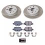 PowerStop SC6292 Semi-Coated Rotor and Low-Dust Ceramic Brake Pad Kit