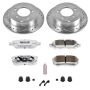 PowerStop K3033-26 Z26 Street Performance Ceramic Brake Pad and Drilled & Slotted Rotor Kit