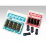 Rays 17 Hex Racing Nut 12x1.25 (Open End) (Red Seat) - Black (2 Pieces)
