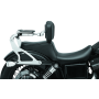 Kuryakyn 7095 Fixed Mounts Multi-Purpose Driver & Passenger Backrest 06-17 Dyna Models Chrome