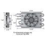 Derale 15230 4 & 2 Pass Dual Circuit Econo-Cool Remote Cooler, 1/2