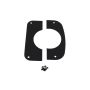 Kentrol 76-86 Jeep CJ Column Cover - Powdercoat Black