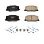 PowerStop 17-356 PowerStop - Z17 Low-Dust Ceramic Brake Pads with Hardware