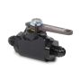 MPD RACING MPD76504 Fuel Shut Off Valve Billet 6 AN To 6 AN Blk