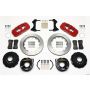 Wilwood 140-10950-R AERO4 Rear P-Brake Kit 14.00in Red 2005-2014 Mustang